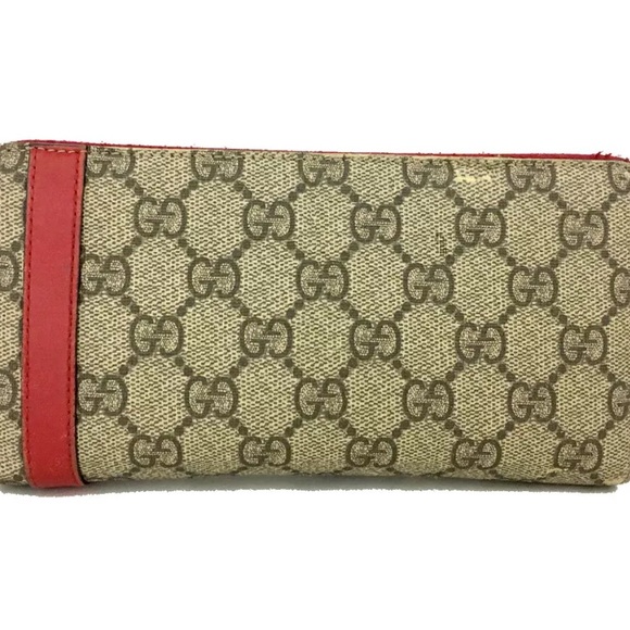 🏆💎💯 GUCCI Nice GG Logo PVC Zip Around Long Wallet - Picture 4 of 8